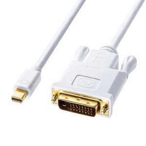 サンワサプライ ミニDisplayPort-DVI変換ケーブル 2m KC-MDPDVA20