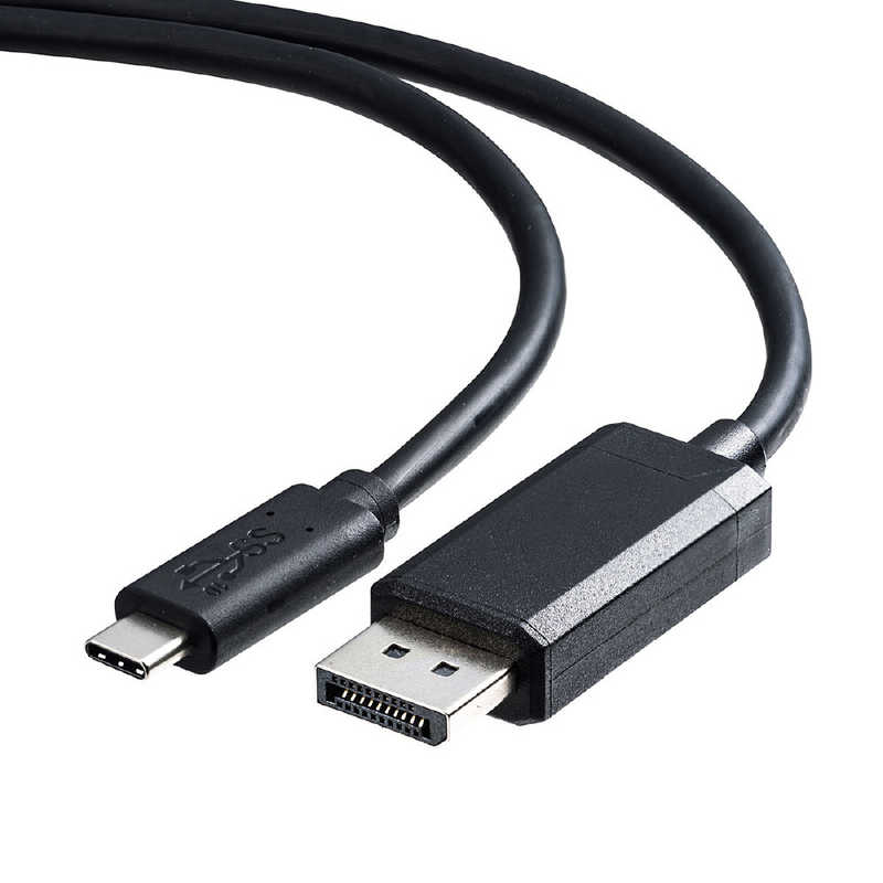 サンワサプライ サンワサプライ USB-C ⇔ DisplayPort 変換ケーブル [5m /4K対応] ブラック KC-ALCDP50 KC-ALCDP50