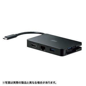 サンワサプライ USB Type C-マルチ変換アダプタ 4K60Hz PD60W対応 AD-ALCMH60L