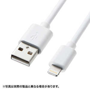 サンワサプライ Lightning ⇔ USB-Aケーブル 充電･転送 ホワイト KB-IPLT10K3W [ケｰブル長:約1m(SR間) brケｰブル直径:約3.3mm]