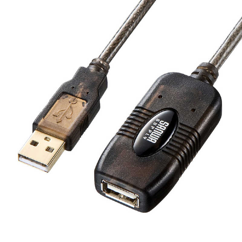 サンワサプライ サンワサプライ 延長ケーブル [USB-A オス→メス USB-A /5.0m /USB2.0] ブラック KB-USB-R205N KB-USB-R205N