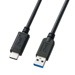 サンワサプライ USB-A ⇔ USB-Cケーブル [充電 /転送 /0.5m /USB3.2] ブラック KU31-CA05