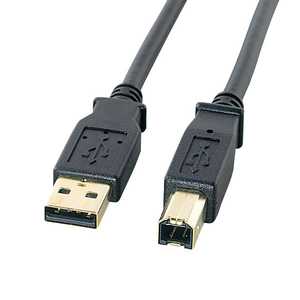 サンワサプライ USB-A ⇔ USB-Bケーブル [0.6m /USB2.0] ブラック KU20-06BKHK2