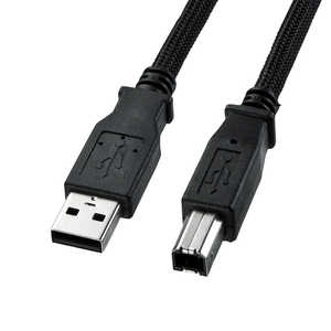 サンワサプライ ナイロンメッシュUSB2.0ケーブル KU20-NM20K2