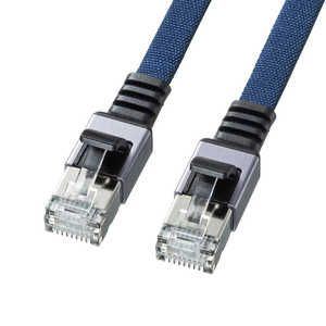 サンワサプライ カテゴリ6AメッシュフラットLANケーブル(ブルー・5m) KB-FL6AME-05BL サンワサプライ カテゴリ6AメッシュフラットLANケーブル(ブルー・5m) KB-FL6AME-05BL
