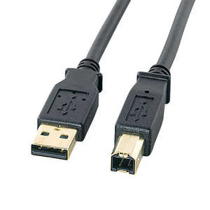 サンワサプライ USB-A ⇔ USB-Bケーブル ［1.5m /USB2.0］ ブラック KU20-15BKHK2
