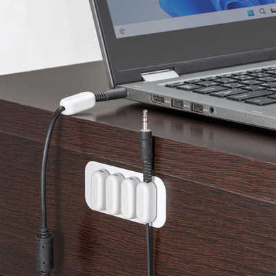 サンワサプライ マグネットケーブルホルダー CA-515W の通販