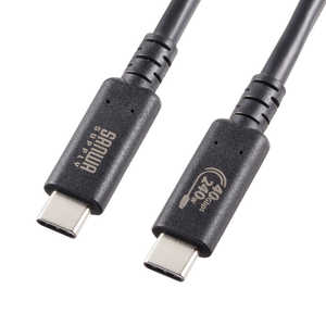 サンワサプライ USB40Gbps(USB4 Gen3)Type-C ケーブル KU-40GCCPE10 サンワサプライ USB40Gbps(USB4 Gen3)Type-C ケーブル KU-40GCCPE10