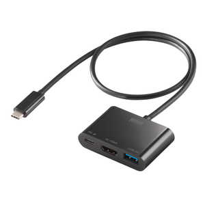 サンワサプライ USB Type C-HDMI変換アダプタ(4K/PD対応/USBハブ付) AD-ALCPHDPD02 サンワサプライ USB Type C-HDMI変換アダプタ(4K/PD対応/USBハブ付) AD-ALCPHDPD02