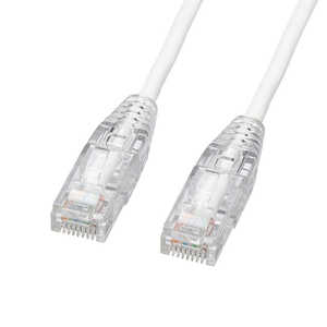 サンワサプライ カテゴリ6A LANケーブル(スリム、やわらか、ツメ折れ防止コネクタ) KB-SL6AYS-03W
