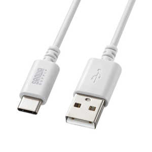サンワサプライ USB 2.0 Type-Cケーブル(C-A・1.5m・ホワイト) KU-CA15W サンワサプライ USB 2.0 Type-Cケーブル(C-A・1.5m・ホワイト) KU-CA15W