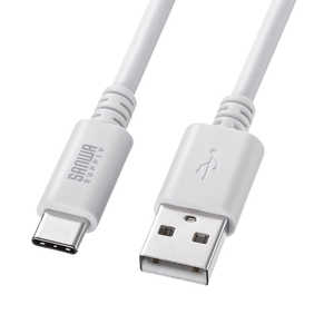 サンワサプライ USB 2.0 Type-Cケーブル(C-A・3m・ホワイト) KU-CA30W サンワサプライ USB 2.0 Type-Cケーブル(C-A・3m・ホワイト) KU-CA30W