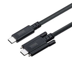 サンワサプライ USB20Gbps Type-Cケーブル(デュアルスクリューロック・240W・2m) KU-20GCCPEDSL20 サンワサプライ USB20Gbps Type-Cケーブル(デュアルスクリューロック・240W・2m) KU-20GCCPEDSL20