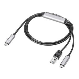 TTvC }[dΉ USB Type-C LANϊP[u(GigabitΉEPD100WE1m) KB-SL6CLANPD1BK