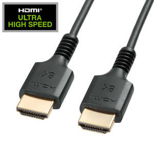サンワサプライ UltraHighSpeed認証品スリムケーブル(0.5m) KM-HD20-US05
