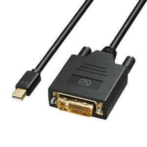 サンワサプライ ミニDisplayPort-DVI変換ケーブル 2m KC-MDPDVA20K