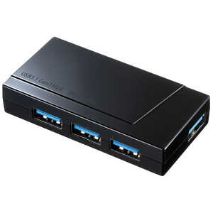サンワサプライ USB3.1 Gen1 4ポートハブ USB-3H417BK