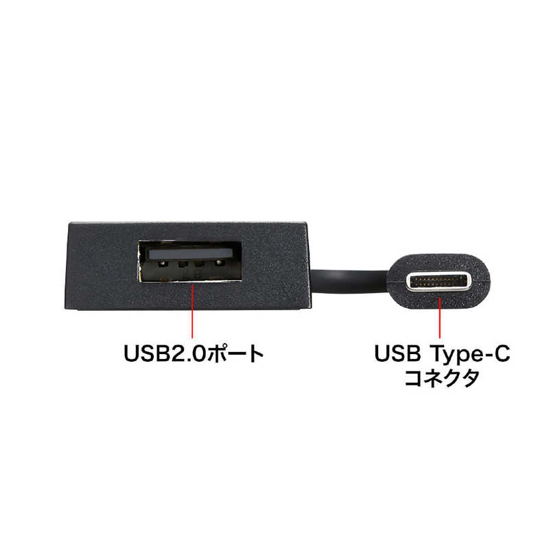 サンワサプライ サンワサプライ USB Type C コンボハブ(4ポート) USB-3TCH7 USB-3TCH7