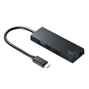 サンワサプライ USB Type C コンボハブ(4ポｰト) USB-3TCH7