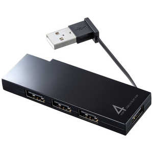 サンワサプライ USB2.0ハブ (4ポート･ブラック) USB-2H416BK