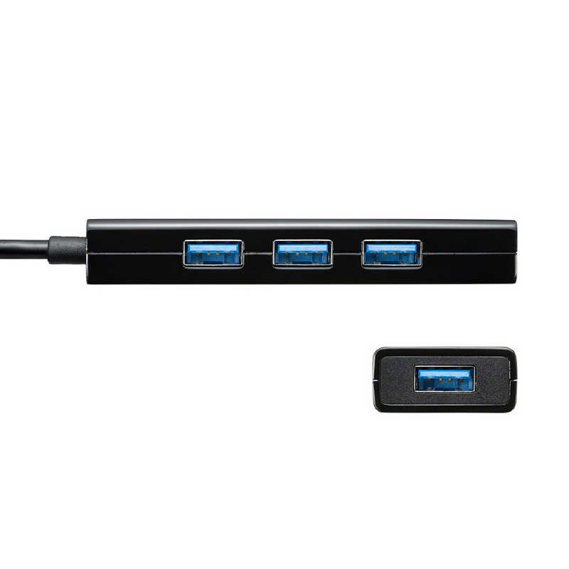 サンワサプライ サンワサプライ 急速充電ポート付きUSB3.1 Gen1 ハブ USB-3H420BK USB-3H420BK