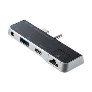 サンワサプライ SurfaceGo用USB3.1 Gen1(USB3.0)ハブ USB-3HSS5BK