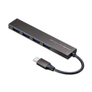 サンワサプライ USB Type-C 4ポｰトスリムハブ USB-3TCH25S