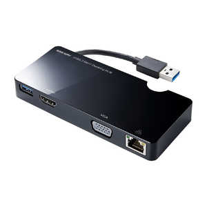 サンワサプライ USB3.2 Gen1モバイル ドッキングステｰション USB-3H131BK