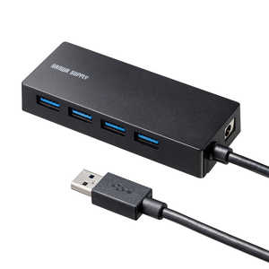 サンワサプライ HDD接続対応 USB3.2 Gen1 4ポートハブ USB-3HTV433BK サンワサプライ HDD接続対応 USB3.2 Gen1 4ポートハブ USB-3HTV433BK