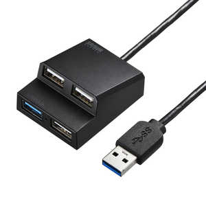 サンワサプライ USB3.2Gen1+USB2.0コンボハブ USB3H413BKN