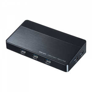 サンワサプライ ハブ USB3.2Gen1 10ポート USB-3H1006BK