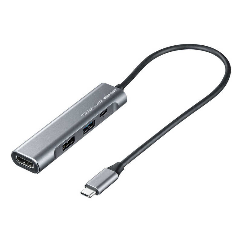 サンワサプライ サンワサプライ USB-3TCH37GM HDMIポート付 USB Type-Cハブ USB-3TCH37GM USB-3TCH37GM