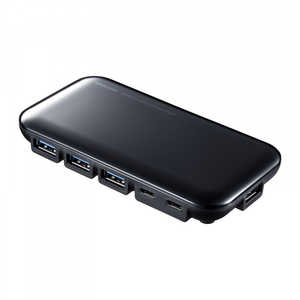 サンワサプライ USB3.2Gen2対応 Type-C 7ポートハブ USB-3TCH38BK サンワサプライ USB3.2Gen2対応 Type-C 7ポートハブ USB-3TCH38BK