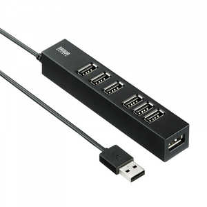 サンワサプライ USB-Aハブ (Chrome/Mac/Windows11対応) ブラック USB-2H701BKN