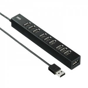 サンワサプライ USB2.0ハブ(10ポート) USB-2H1001BKN サンワサプライ USB2.0ハブ(10ポート) USB-2H1001BKN