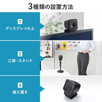 サンワサプライ ワイヤレスWEBカメラ CMS-V65BK の通販