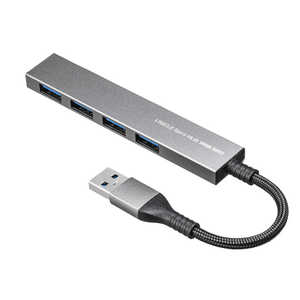 サンワサプライ USB3.2 Gen1 4ポート スリムハブ USBS3H423MS