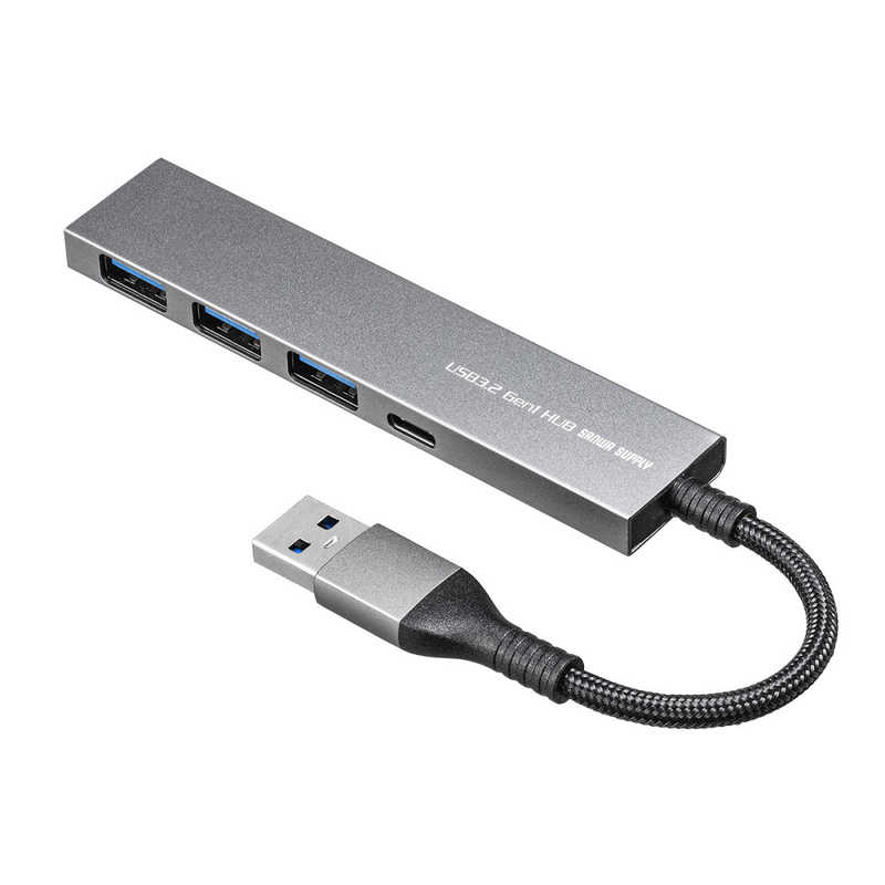 サンワサプライ サンワサプライ USB3.2 Gen1 4ポート スリムハブ USB-S3H435MS USB-S3H435MS