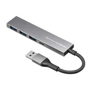 サンワサプライ USB3.2 Gen1 4ポート スリムハブ USB-S3H435MS サンワサプライ USB3.2 Gen1 4ポート スリムハブ USB-S3H435MS