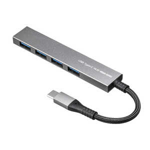 サンワサプライ USB Type-C 4ポートスリムハブ USBS3TCH25MS
