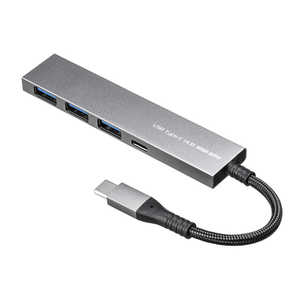 サンワサプライ USB Type-C 4ポートスリムハブ USB-S3TCH50MS