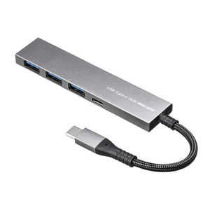 サンワサプライ USB Type-C 4ポートスリムハブ USB-S3TCH50MS サンワサプライ USB Type-C 4ポートスリムハブ USB-S3TCH50MS