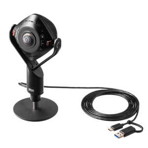 サンワサプライ スピーカー内蔵360度Webカメラ CMS-V71BK サンワサプライ スピーカー内蔵360度Webカメラ CMS-V71BK