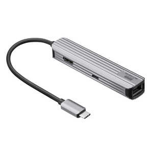 サンワサプライ USB TypeCマルチ変換アダプタ(HDMI＋LAN付)  USB-3TCHLP7S
