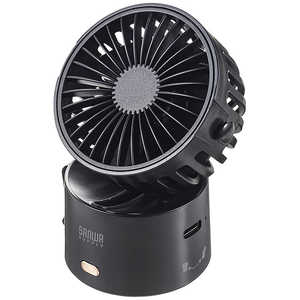 サンワサプライ 4WAY USB扇風機(USB充電式) USB-TOY101BK サンワサプライ 4WAY USB扇風機(USB充電式) USB-TOY101BK