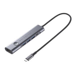 サンワサプライ HDMIポート付 USB Type-Cハブ USB-5TCHP18GM サンワサプライ HDMIポート付 USB Type-Cハブ USB-5TCHP18GM