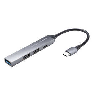 サンワサプライ USB Type-C 4ポート コンボ 超スリムハブ USB-5TC27GM サンワサプライ USB Type-C 4ポート コンボ 超スリムハブ USB-5TC27GM