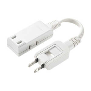 サンワサプライ マイクロタップ 3個口 0.1m ホワイト TAP-M701W