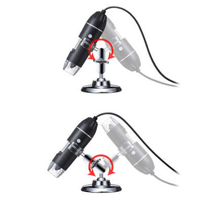 サンワサプライ 200万画素(フルHD対応)USB顕微鏡 LPE-08BK