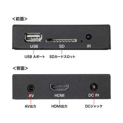 サンワサプライ メディアプレーヤー MED-PL2K102 の通販